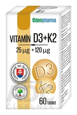 EDENPHARMA VITAMIN D3+K2                         TABLETY 1X60 KS