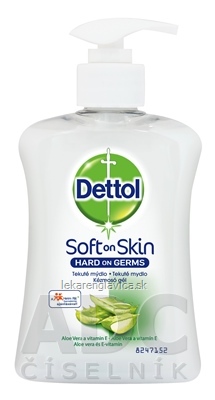 DETTOL TEKUTE MYDLO ALOE VERA A VITAMIN E          1X250 ML