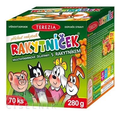 RAKYTNÍČEK  MULTIVITAMÍNOVÉ ŽELATÍNKY 1X70 KS