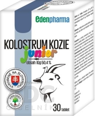 EDENPHARMA KOLOSTRUM KOZIE JUNIOR                  30KS TBL 1X30 KS