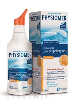 PHYSIOMER NOSOVÝ SPREJ HYPERTONICKÝ 1X135 ML