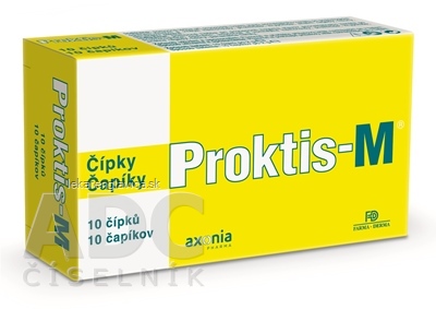 PROKTIS-M REKTÁLNE ČAPÍKY NA HOJENIE RÁN S OBSAHOM KYSELINY HYALURÓNOVEJ 1X1