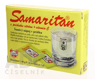 SAMARITAN  S CITRÓNOVOU PRÍCHUŤOU ŠUMIVÝ NÁPOJ V PRÁŠKU 1X40 G (8X5 G)