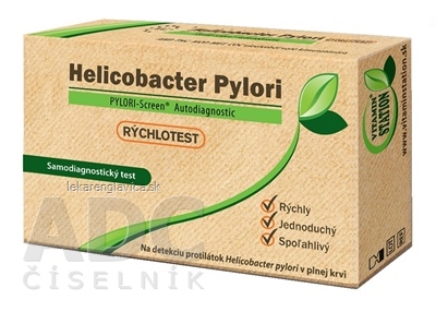 VITAMIN STATION RYCHLOTEST HELICOBACTER PYLORI 1SET SAMODIAGNOSTICKY TEST Z KRVI, 1X1 SET